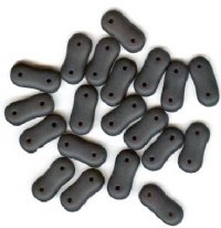 20 4x16mm Two Hole Spacer - Matte Black